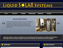 Tablet Screenshot of liquidsolarsystems.com